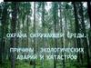 Охрана окружающей среды. Причины экологических аварий и катастроф