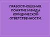 Правоотношения. Понятие и виды юридической ответственности