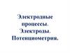 Электродные процессы. Электроды. Потенциометрия
