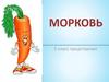 Морковь. 5 класс