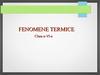 Fenomene termice