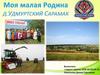 Моя малая родина д. Удмуртский Сарамак