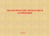 Экологические проблемы в агрохимии (лекция)