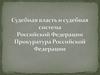 Судебная власть и судебная система. Российской Федерации. Прокуратура Российской Федерации