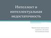 Интеллект в психологической науке