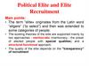 Political Elite and Elite Recruitment