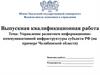 Управление развитием информационно-коммуникативной инфраструктуры субъекта РФ (на примере Челябинской области)/