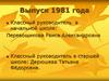 Выпуск 1981 года. 40 лет