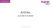 Think grammar. Articles