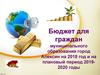 Бюджет для граждан муниципального образования г