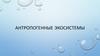 Антропогенные экосистемы