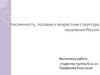 Численность, половая и возрастная структура населения России
