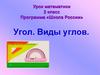 Угол. Виды углов