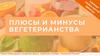 Плюсы и минусы вегетарианства