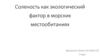 Соленость как экологический фактор в морских местообитаниях