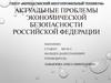 Проблемы экономической безопасности РФ