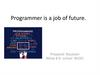 Programmer is a job of future