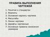 Правила выполнения чертежей