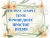 The Past Simple Tense