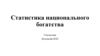 Статистика национального богатства