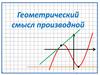 Геометрический смысл производной. Определение