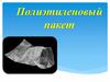 Полиэтиленовый пакет