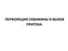 Перфорация скважины и вызов притока техническими средствами и службами нефтяных промыслов