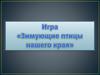 Игра «Зимующие птицы нашего края»