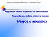 Нарушения обмена веществ и их метаболизма. Повреждения и гибель клеток и тканей. Некроз и апоптоз