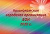 Отчет о работе Краснокамской городской организации ВОИ за 2020 год