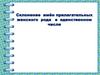 Склонение имён прилагательных женского рода в единственном числе