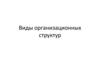 Виды организационных структур
