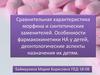 Сравнительная характеристика морфина и синтетических заменителей. Особенности фармакокинетики НА у детей