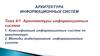 Архитектура информационных систем