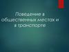 Поведение в общественных местах и в транспорте