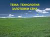 Технология заготовки сена