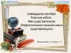 Имя существительное