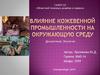 Влияние кожевенной промышленности на окружающую среду