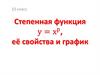 Степенная функция. 10 класс