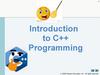 Introduction to C++. Programming