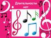 Длительности нот