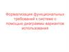 Формализация функциональных требований к системе с помощью диаграммы вариантов использования
