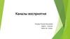Каналы восприятия