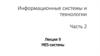 Информационные системы и технологии .Часть 2. Лекция 9. MES-системы