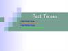 Past Tenses