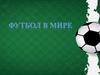 Футбол в мире