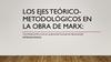 Los ejes teórico-metodológicos en la obra de Marx