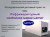 Рефрижераторный контейнер марки Carrier