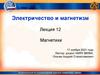Электричество и магнетизм. Лекция 12