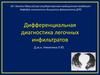 Дифференциальная диагностика и лечение при легочном инфильтрате